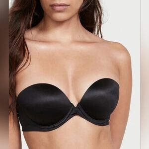 Victoria's Secret Very Sexy Black Under Wire Strapless Push Up Bra - Never Worn